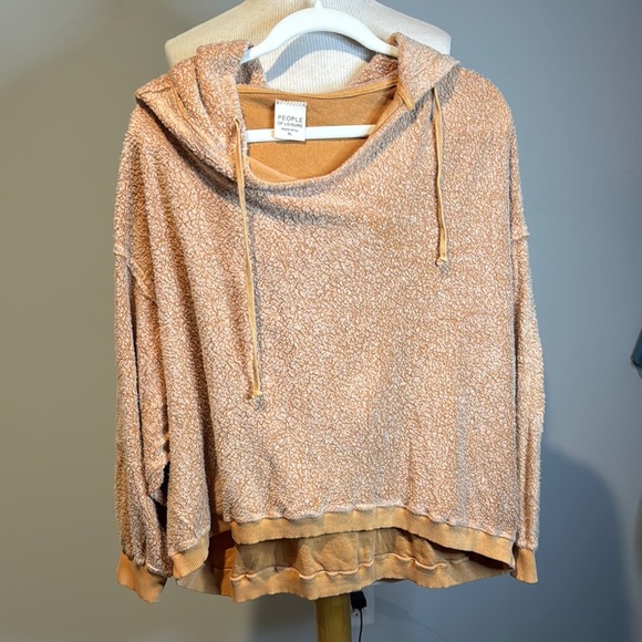 people of leisure Sweaters - People of Leisure Tan Sweater Hoodie organic Cotten and hemp so soft XL